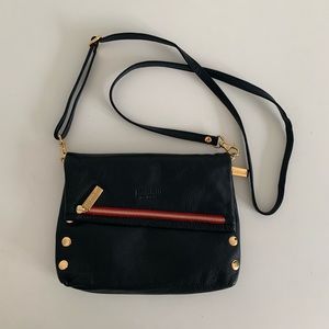 Hammitt VIP  Fold-Over Leather Gold Studded Crossbody Bag Small